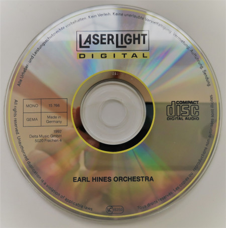 Earl Hines Orchestra ‎– албум Earl Hines Orchestra (CD) - Img 3