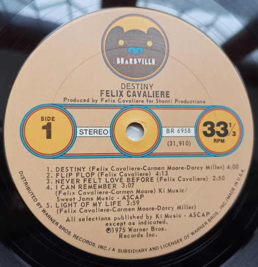 Felix Cavaliere – албум Destiny - Img 3