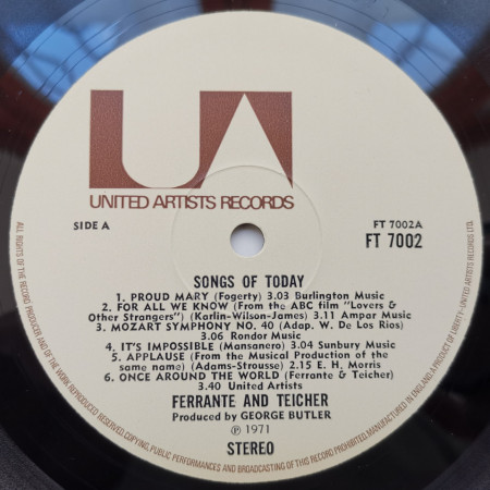 Ferrante &amp; Teicher – албум Play Songs Of Today - Img 3