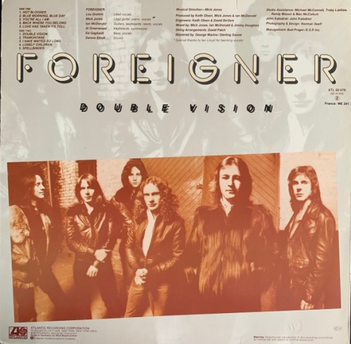 Foreigner – албум Double Vision - Img 2