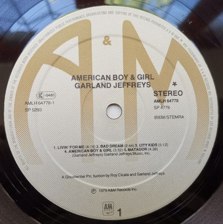 Garland Jeffreys – албум American Boy &amp; Girl - Img 3