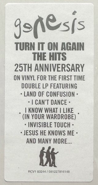 Genesis – албум Turn It On Again - The Hits - Img 2