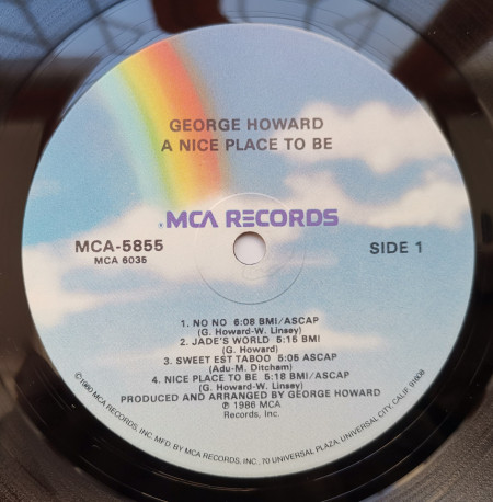 George Howard ‎– албум A Nice Place To Be - Img 3