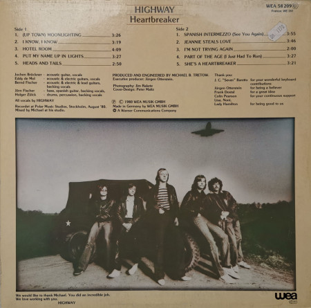 Highway – албум Heartbreaker - Img 3