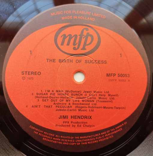 Jimi Hendrix – албум Birth Of Success - Img 3