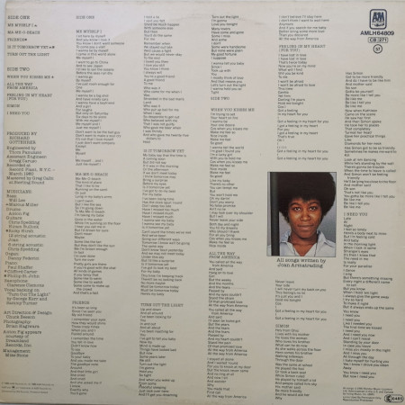 Joan Armatrading – албум Me Myself I - Img 2