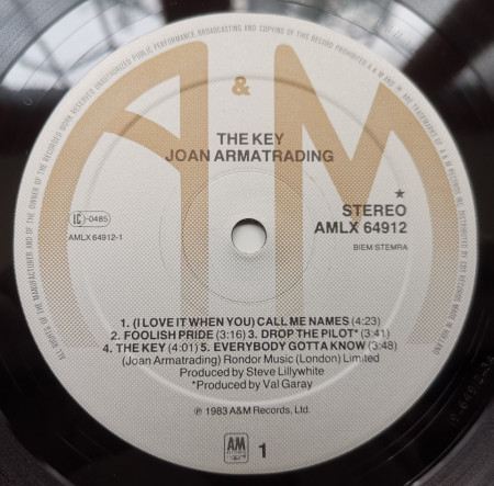 Joan Armatrading – албум The Key - Img 2