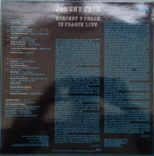 Johnny Cash – албум Koncert V Praze (In Prague Live) - Img 2