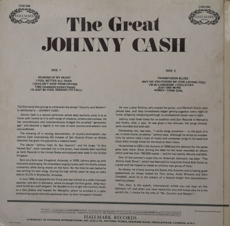 Johnny Cash – албум The Great Johnny Cash - Img 2