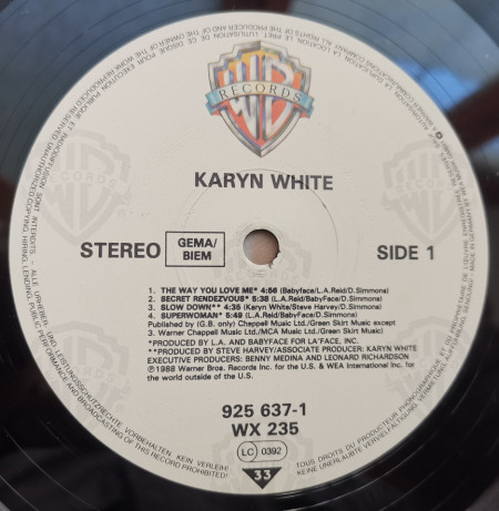 Karyn White – албум Karyn White - Img 3