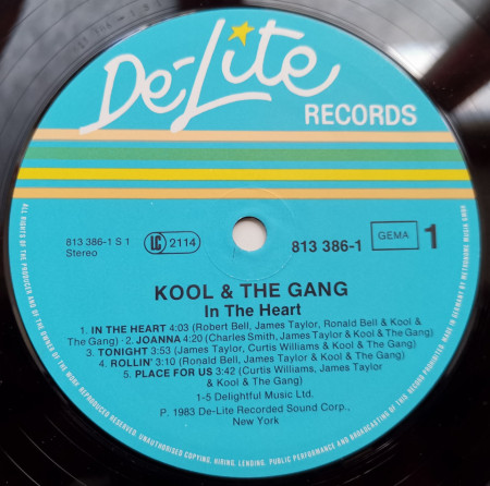 Kool &amp; The Gang – албум In The Heart - Img 3