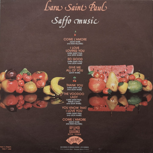 Lara Saint Paul – албум Saffo Music - Img 2