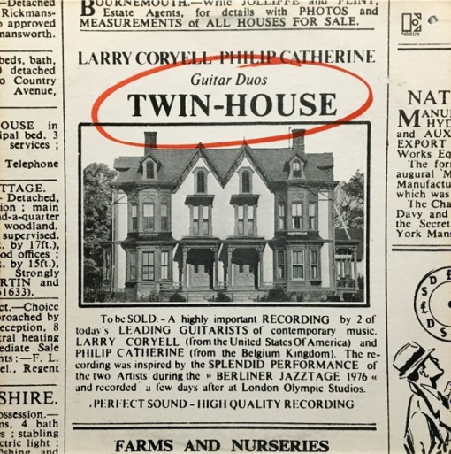 Larry Coryell - Philip Catherine – албум Twin-House