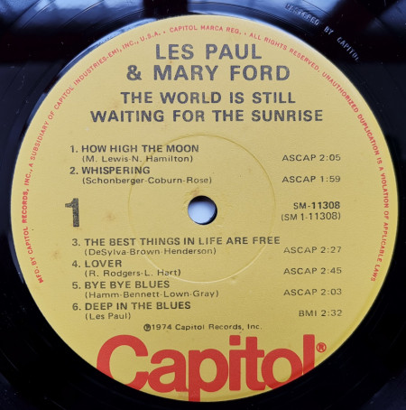 Les Paul &amp; Mary Ford ‎– албум The World Is Still Waiting For The Sunrise - Img 2