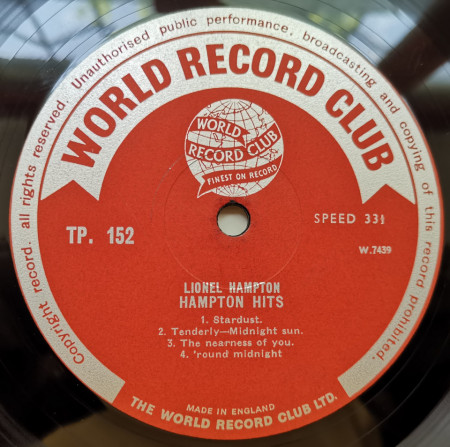 Lionel Hampton – албум Hampton Hits - Img 3
