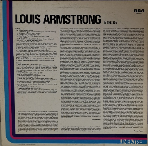 Louis Armstrong – албум In The 30's - Img 2