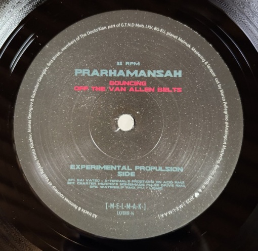 [-M-E-L-M-A-K-] - Prarhamansah – Bouncing Off The Van Allen Belts - (12" Single) - Img 3