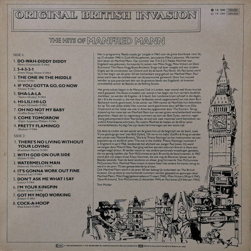 Manfred Mann – албум The Hits Of Manfred Mann - Img 2