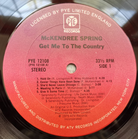 McKendree Spring – албум Get Me To The Country - Img 2