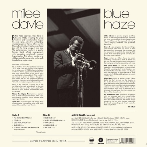 MILES DAVIS - BLUE HAZE (1xLP) (Limited Edition) - Img 2