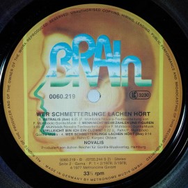 Novalis ‎– албум Wer Schmetterlinge Lachen Hört - Img 4