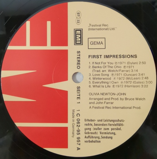 Olivia Newton-John – албум First Impressions - Img 3