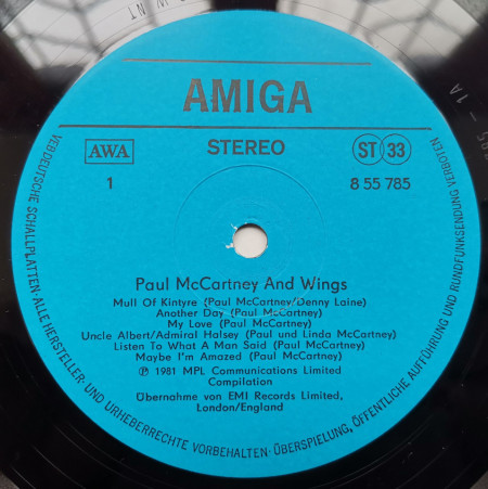 Paul McCartney Und Wings – албум Paul McCartney And Wings - Img 3