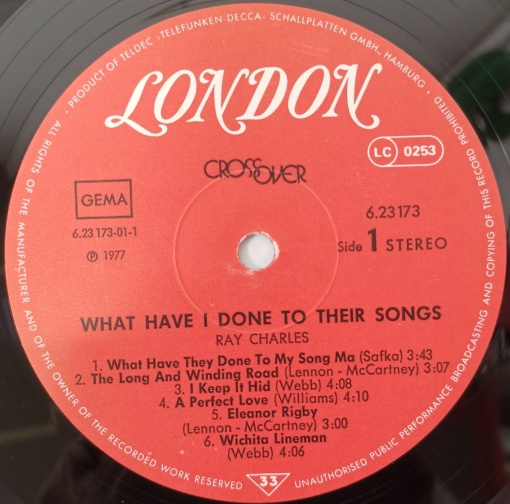 Ray Charles – албум What Have I Done To Their Songs - Img 2