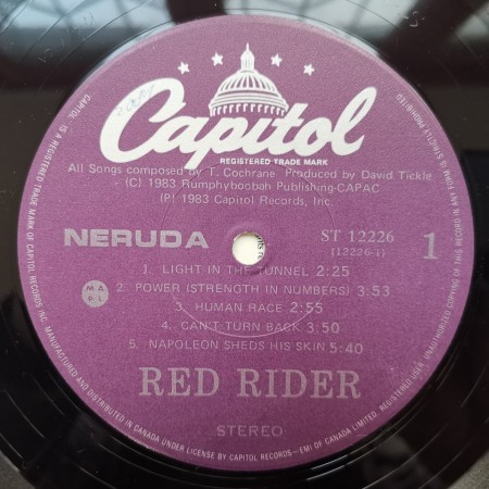 Red Rider ‎– албум Neruda - Img 3