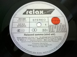 Relax ‎– албум Relaxed Samma - Img 4
