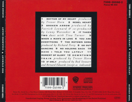 Rod Stewart – албум Vagabond Heart (CD) - Img 2