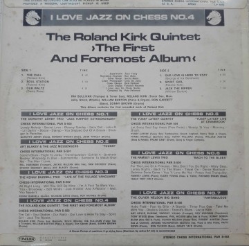 Roland Kirk – албум The First And Foremost Album - Img 2