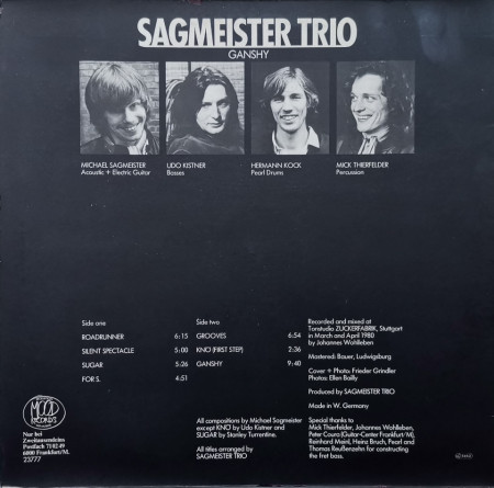 Sagmeister Trio – албум Ganshy - Img 2