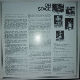 Tal Farlow, Hank Jones, Red Norvo, Ray Brown, Jake Hanna ‎– албум On Stage - Img 2