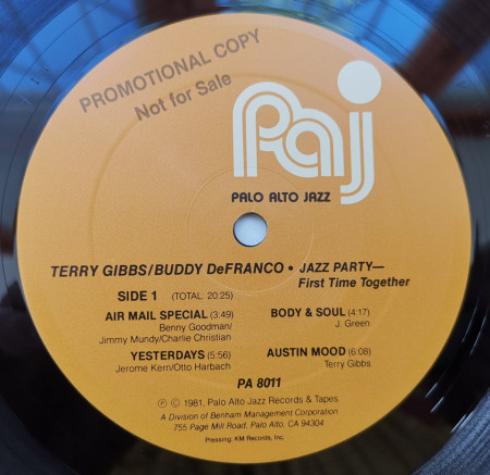 Terry Gibbs / Buddy De Franco – албум Jazz Party - First Time Together - Img 3