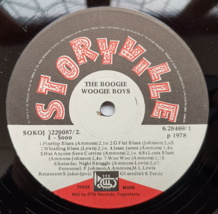 The Boogie Woogie Boys ‎– албум албум The Boogie Woogie Boys - Img 3