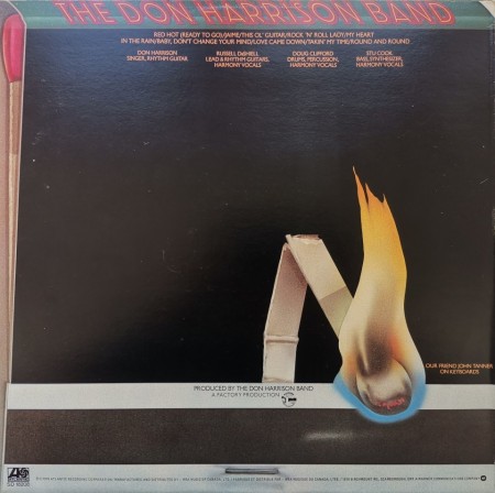 The Don Harrison Band ‎– албум Red Hot - Img 2