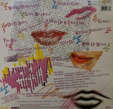 The Kinks ‎– албум Word Of Mouth - Img 2