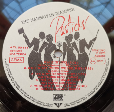 The Manhattan Transfer ‎– албум Pastiche - Img 3