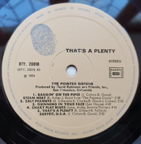 The Pointer Sisters – албум That's A Plenty - Img 2