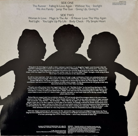 The Three Degrees – албум Hits Hits Hits - Img 2