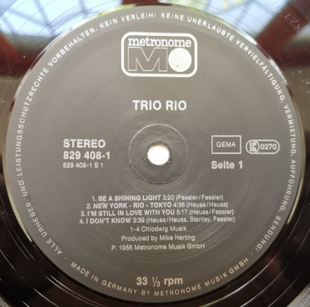 Trio Rio – албум Trio Rio - Img 3