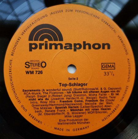 Unknown Artist ‎– албум Top Schlager 1972/3 - Img 3