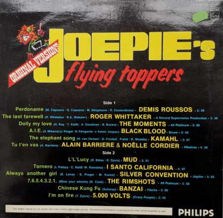 Various – албум Joepie&#039;s Flying Toppers - Img 3