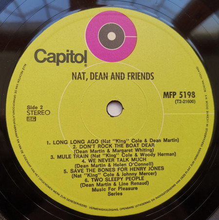 Various – албум Nat, Dean And Friends - Img 2