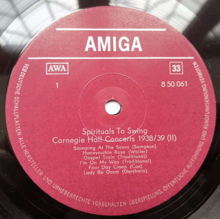 Various – албум Spirituals To Swing - Carnegie Hall Concerts 1938/39 - Img 3