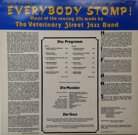 Veterinary Street Jazz Band ‎– албум Everybody Stomp! - Img 2