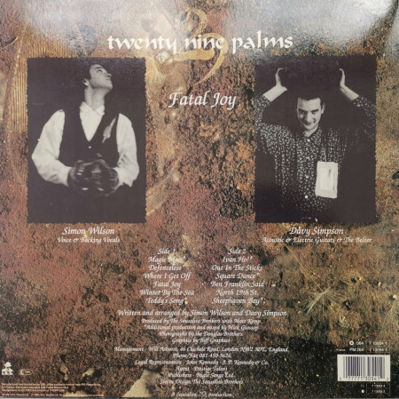 29 (twenty nine) Palms ‎– албум Fatal Joy - Img 2