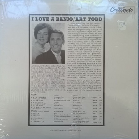 Art Todd – албум I Love A Banjo! (The Big Brilliant Banjo Of Art Todd) - Img 2