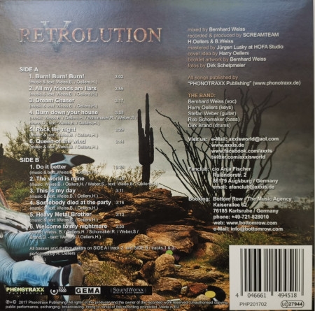 Axxis ‎– албум Retrolution - Img 2